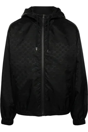 Gucci GG jacquard lightweight hooded jacket