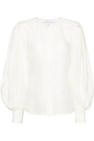 Carolina Herrera Puff-sleeved gazer top