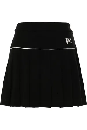 Palm Angels Monogram pleated skirt