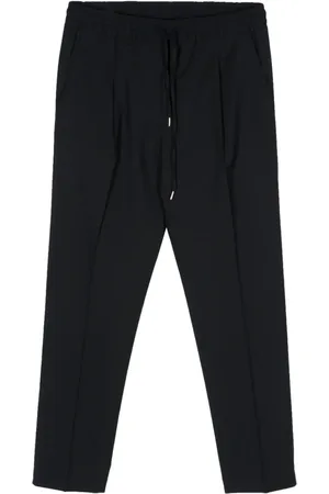 BRIGLIA Virgin-wool-blend tapered trousers