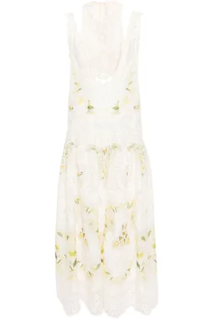 ZIMMERMANN Harmony Lemon Mixed-print dress