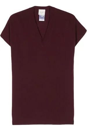 ALYSI V-neck knitted top