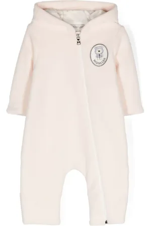 Moncler Logo-embroidered babygrow