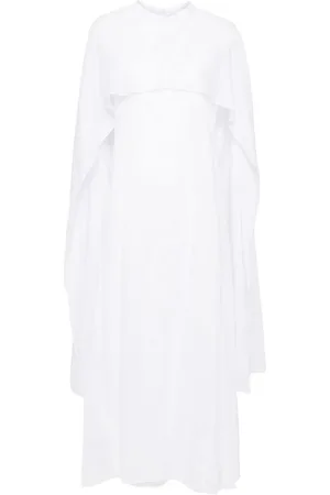 Jil Sander Cape-embellished midi dress