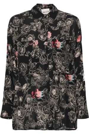 SEMICOUTURE Floral-print shirt