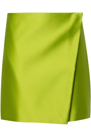 Serafini Satin A-line skirt