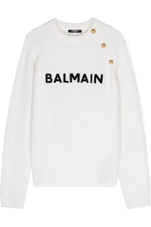 Balmain Logo-embroidered sweater
