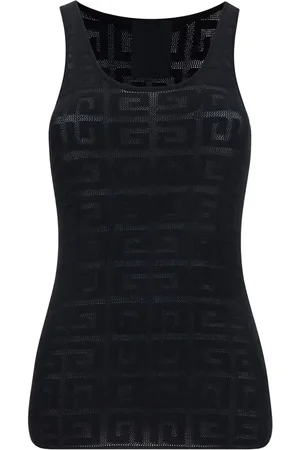Givenchy Logo-pattern mesh top