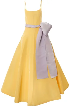 Carolina Herrera Sash-detail scoop-neck dress