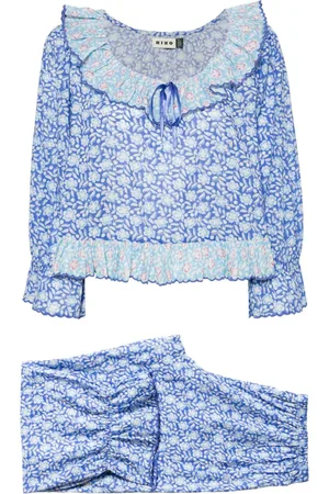RIXO London Floral-print cotton pyjama set
