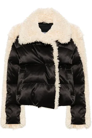 Patrizia Pepe Faux-shearling-trim jacket
