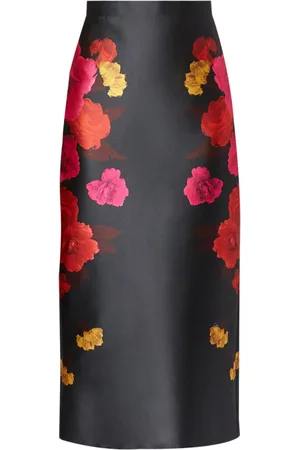 Erdem Floral-print midi pencil skirt