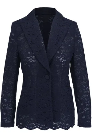 TALBOT RUNHOF Lace-panelled blazer