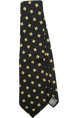 Moschino 2000s patterned-jacquard tie
