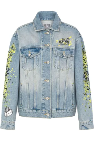 Moschino Cotton embroidered denim jacket
