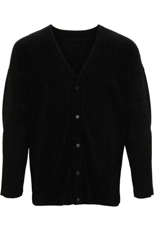 Issey Miyake Plissé-effect cardigan