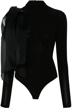 Atu Body Couture Draped-detail bodysuit