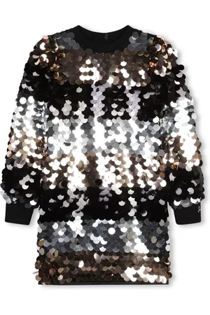 Sonia Rykiel Enfant Striped sequin-embellished dress