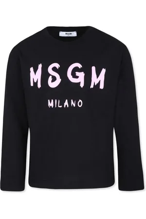 Msgm Logo-print longs-sleeve T-shirt