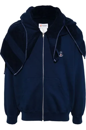 DOUBLET Onsen Noren embroidered-logo hoodie
