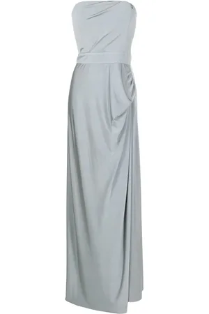 Lethicia Bronstein Mica draped-back gown