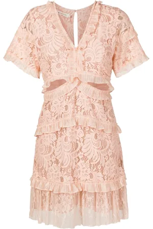 Lethicia Bronstein Betina ruffled corded-lace minidress