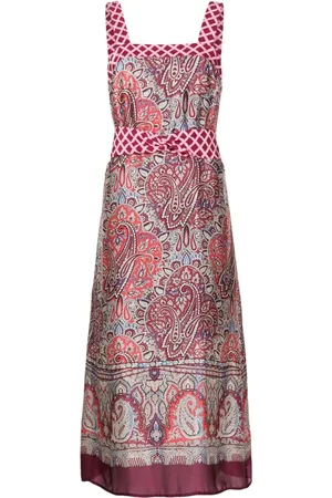 Lethicia Bronstein Oprah paisley-pattern midi dress