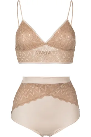 Lethicia Bronstein Lace-panel lingerie set (set of two)