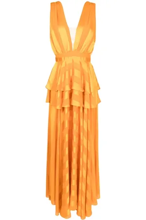 Lethicia Bronstein Mariah stripe-pattern maxi dress