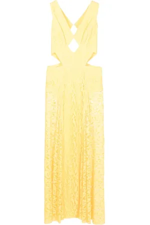Lethicia Bronstein Puppis cut-out lace maxi dress