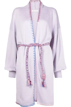 Lethicia Bronstein Cashook tied-waist knitted coat