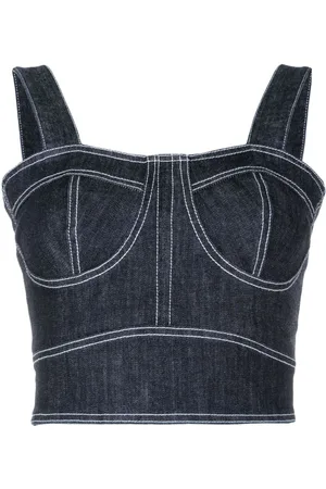 Lethicia Bronstein Ana cropped denim top