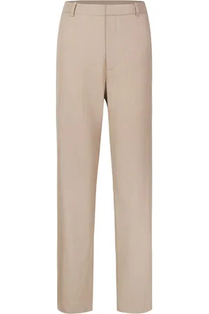 SHANGHAI TANG Rear elasticated-waistband tailored trousers