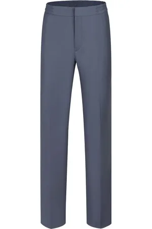 SHANGHAI TANG Rear elasticated-waistband tailored trousers