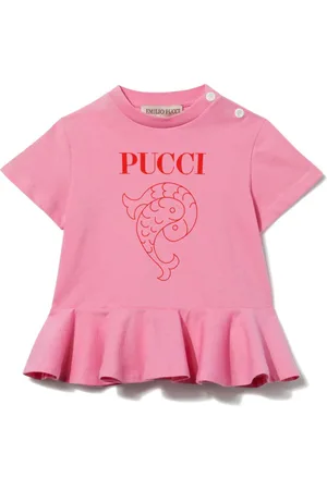 PUCCI Junior Logo-print short-sleeve dress