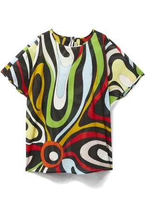 PUCCI Junior Marmo-print short-sleeve dress