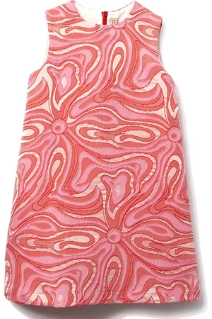 PUCCI Junior Marmo-jacquard sleeveless dress