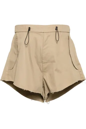 Random Identities Drawstring cotton shorts