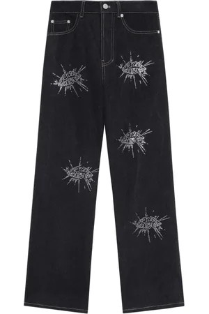SJYP Rhinestone-embellished jeans