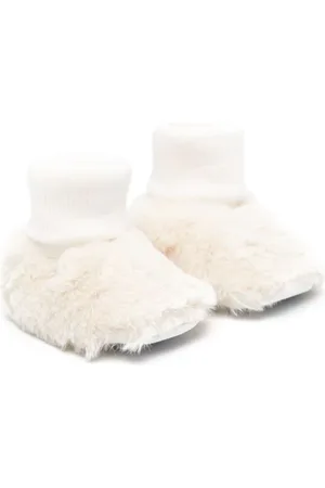 Tartine Et Chocolat Faux-fur Crib shoes