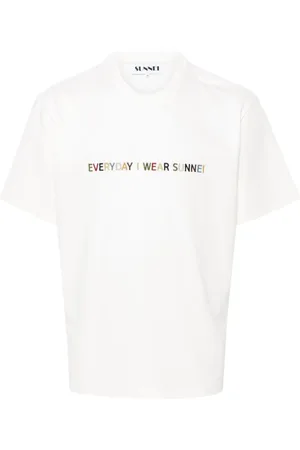 SUNNEI Logo-embroidered T-shirt