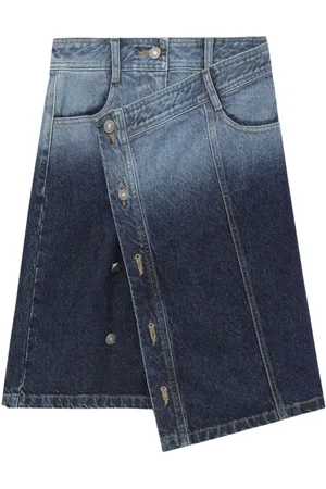 SJYP Asymmetric denim skirt