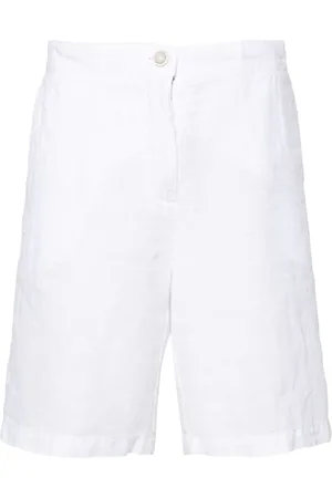 120% Lino Mid-rise linen shorts