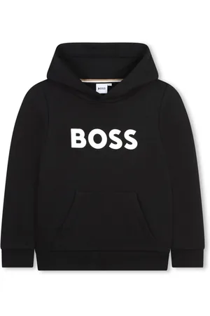 HUGO BOSS Logo-print fleece-lining hoodie