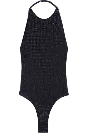 Courrèges Crystal-embellished halterneck body