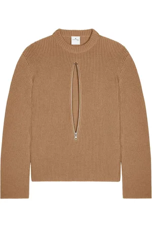 Courrèges Zip-detailing wool sweater