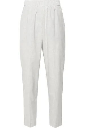 PESERICO SIGN Mélange-effect trousers