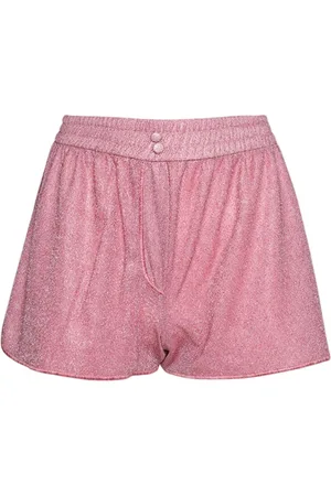 Oseree Lumiere lurex shorts