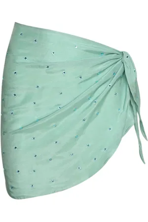 Oseree Gem crystal-embellished pareo