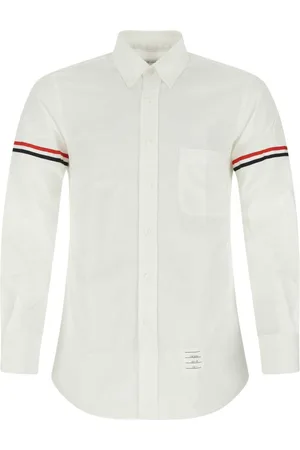 Thom Browne RWB stripe detail sleeve shirt